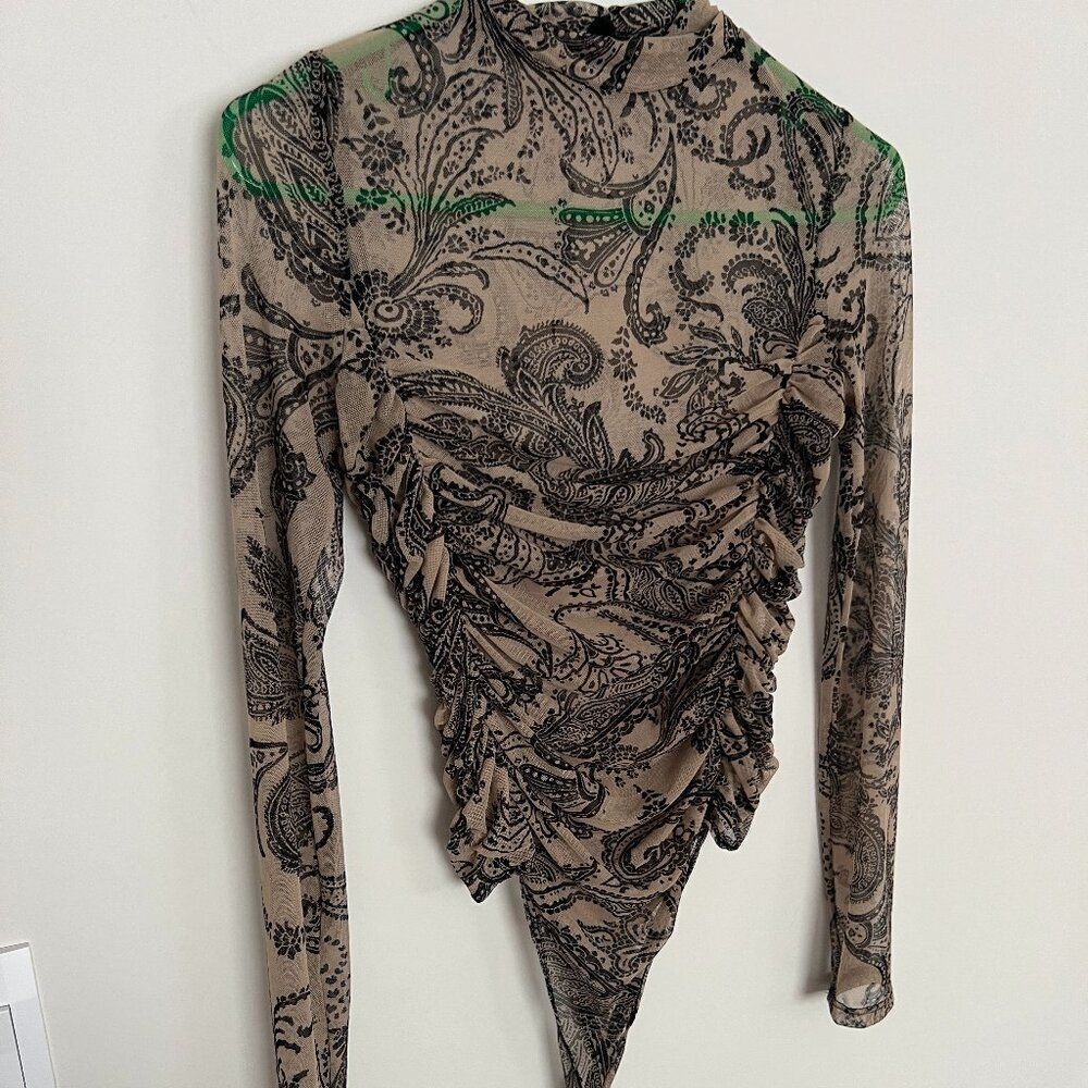 Fore large‎ sheer bodysuit